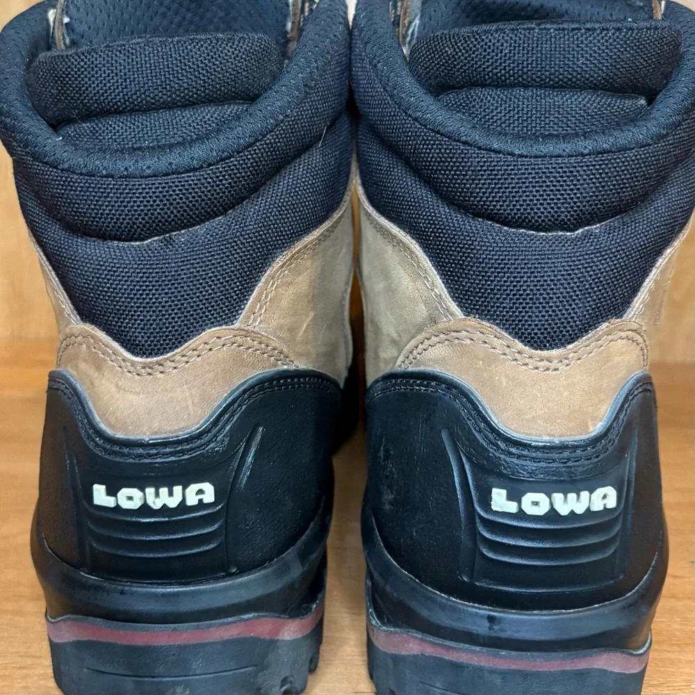 LOWA SPS Mid Women Size 9 Brown Leather Hiking Trail Boots Shoe Made In Germany - Picture 6 of 9